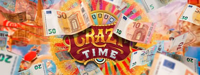 Un joueur remporte un gain sur le jeu Crazy Time